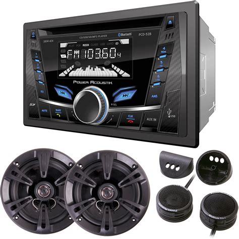 Power Acoustik Cdb2 652t 2 Din Cdmp3 Car Stereo With Usbsd And