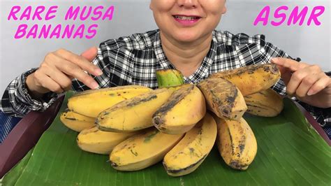 asmr rare kluai teparod bananas กล้วยพาโล eating sounds light whispers nana eats youtube