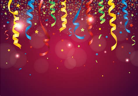 Red Party Popper Background 132328 Vector Art At Vecteezy