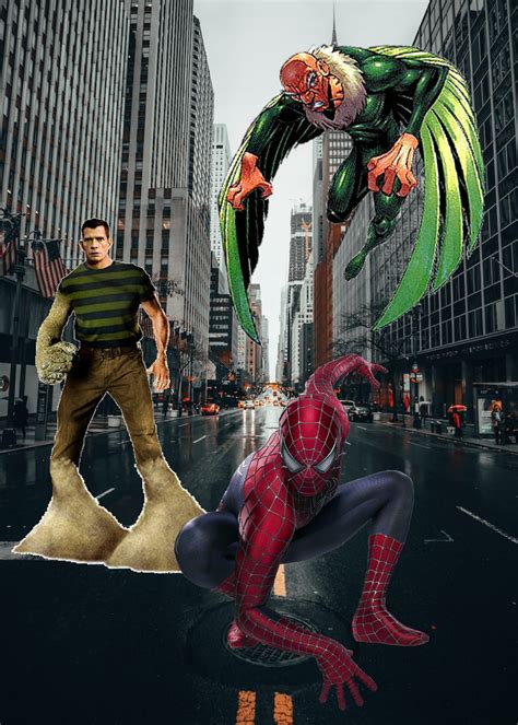 Spider Man Vs Sandman And Vulture By Dreddzilla On Deviantart