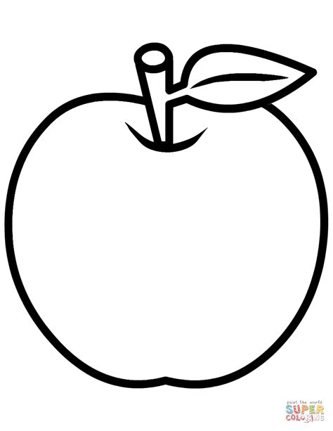 Apple Coloring Page Free Printable Coloring Pages