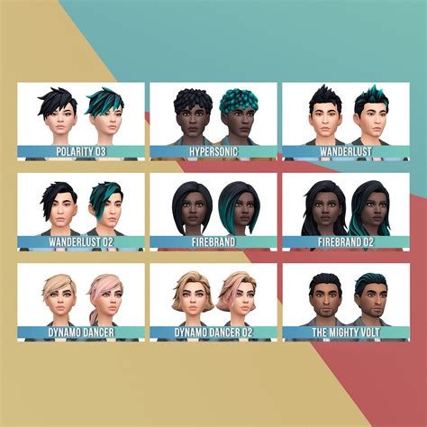 Fortnite Boundless Hair Set At Busted Pixels Sims 4 Updates