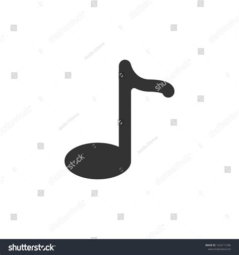Eighth Note Isolated Simple Icon Stock Vector Royalty Free 1223111296