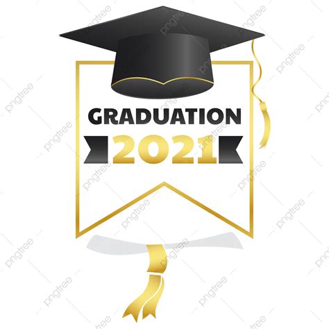 Graduación 2021 Con Gorra Vector Png Png Educación Graduación Plano