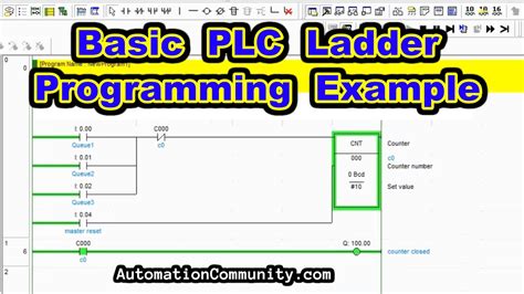 Basic PLC Ladder Programming Examples With Counters Free Course YouTube