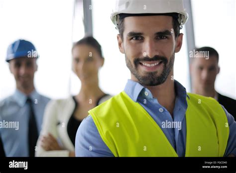 Business People And Engineers On Meeting Stock Photo Alamy