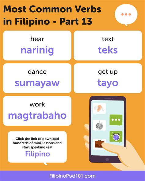 Learn Filipino — Most Common Verbs In Filipino