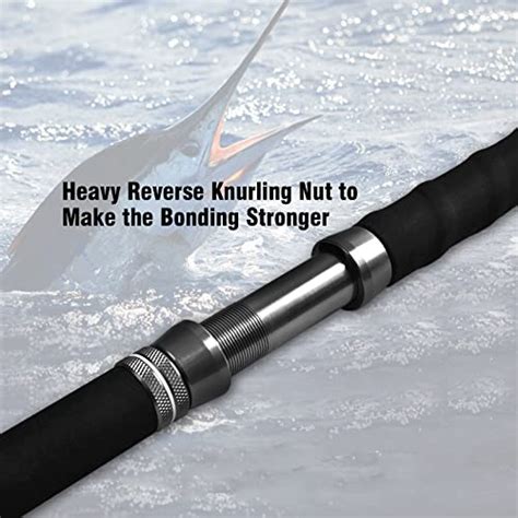 Fiblink 1 Piece 2 Piece Saltwater Offshore Heavy Trolling Rod Big Game