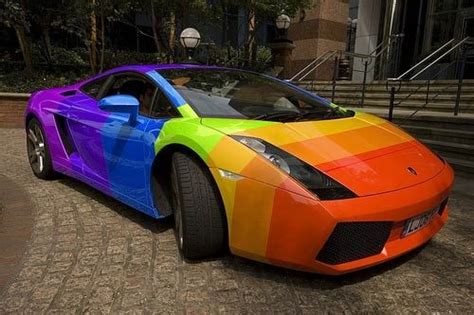 Rainbow Lamborghini Carros Chidos Autos Autos Deportivos