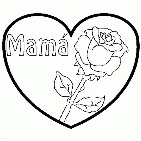 Dibujos Dia De La Madre 1 550×550 Heart Coloring Pages Flower