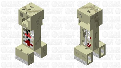 Skeletal Creeper Minecraft Mob Skin