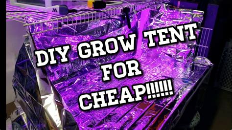 Diy Grow Tents For Cheap Youtube
