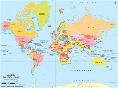 World Map With Countries Names Satellite Tutorial Pics