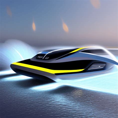 Futuristic Speed Boat Graphic · Creative Fabrica