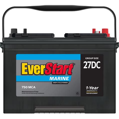 Buy Everstart Lead Acid Marine And Rv Deep Cycle Battery Group Size 27dc