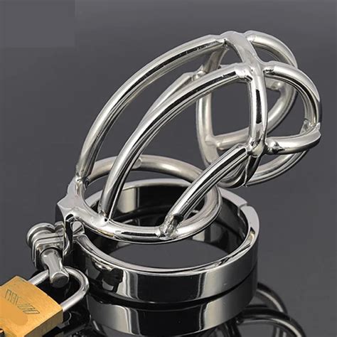For 8cm 11cm Penis Stainless Steel Cock Cage Sex Toys For Men Male Chastity Device Hinged Base