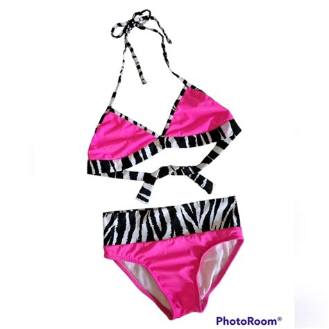 Ujena Swim 6 Ujena Hot Pink Zebra Print Bikini Set Sz S Poshmark