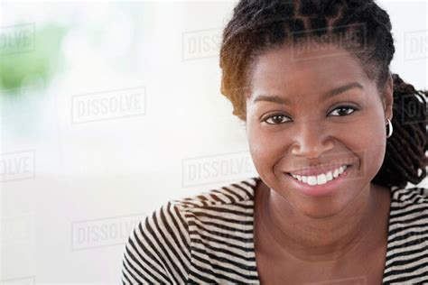 Black Woman Smiling Stock Photo Dissolve