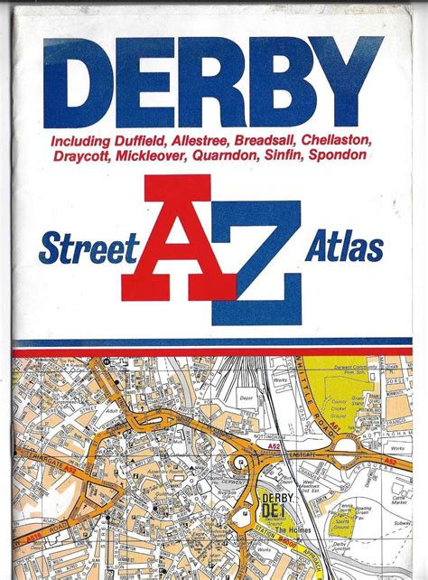 Derby Vintage Az Street Atlas Published By Geographers A Etsy