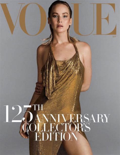 Jennifer Lawrence Poses Nude For Vogue Magazine Lingeriepedia