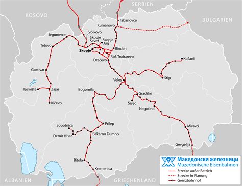 Drucken sie den lageplan mazedonien. Landkarte Mazedonien (Karte Eisenbahnnetz) : Weltkarte.com ...