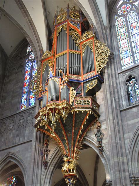 Built of red vosges sandstone, it is a harmonious edifice despite the variety of its architectural styles. Cannundrums: Strasbourg Cathedral