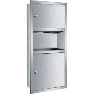 Cabinet type 304 stainless steel, satin finish. Stainless Steel Wall Mounted Stainless Steel Tissue ...