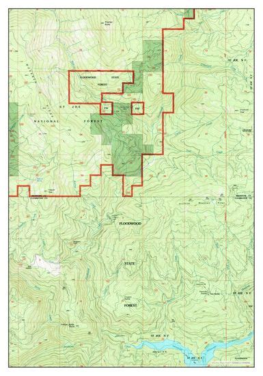 Usa Timeless Maps Pinchot Butte Idaho Editorial Stock Photo Stock
