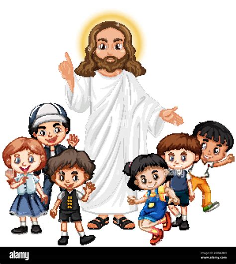 Young Jesus Teaching Stock Vector Images Alamy