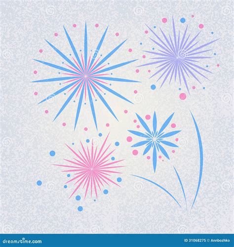 Retro Fireworks Stock Vector Illustration Of Rocket 31068275
