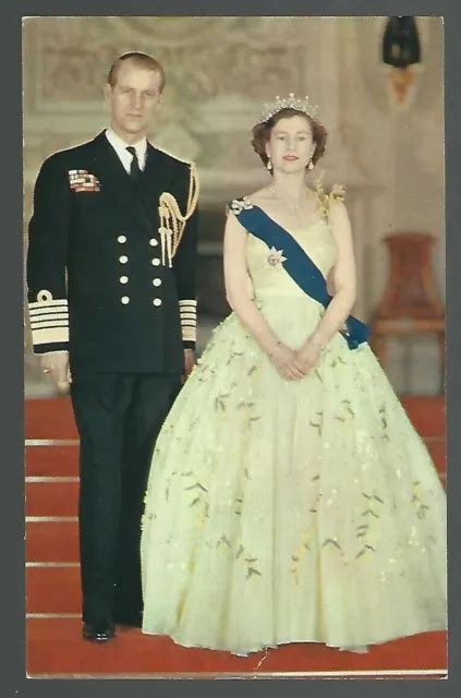 Her Majesty Queen Elizabeth Ii And Royal Highness Prince Phillip Vintage