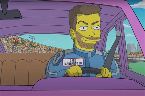 dale earnhardt jr got turned into a simpsons character for this daytona 500 ad alt driver