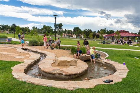 Outdoor water features can really take your landscaping from nice to breathtaking. Discovery Park | Parking design, Water playground ...