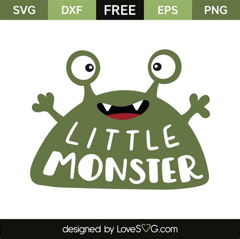 Occult logo design free vector. Little monster | Lovesvg.com