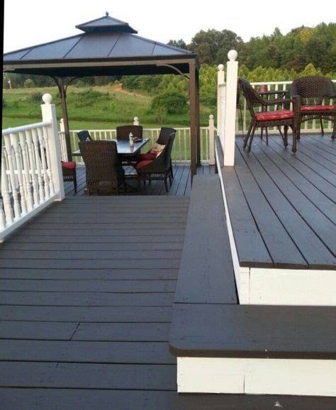 Pin By August Nelson On Black Wood House Paint Exterior Deck Colors