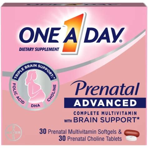 One A Day® Womens Prenatal Advanced Multivitamin With Choline Softgels