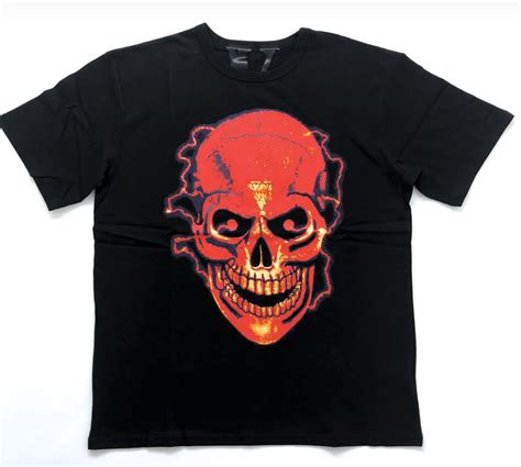 Vlone Sxsw Skull Short Sleeve Tee Shirt Black Origins Nyc