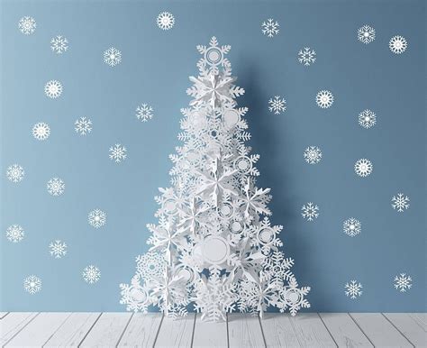 Snowflake Wall Stickers From Рождественские