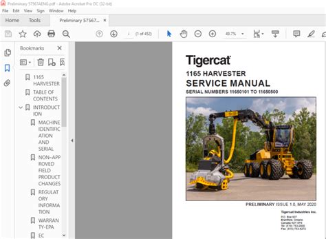 Tigercat Harvester Service Manual Sn Pdf