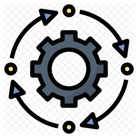 System Icon Download In Colored Outline Style