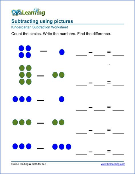 Now in this worksheet, you can also … Free Preschool & Kindergarten Subtraction Worksheets ...