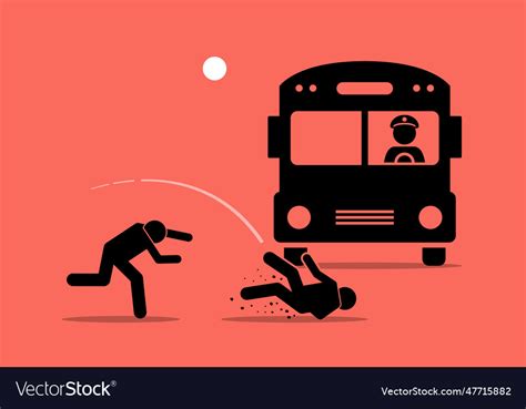Throw Someone Under The Bus Clip Art Depicts Vector Image