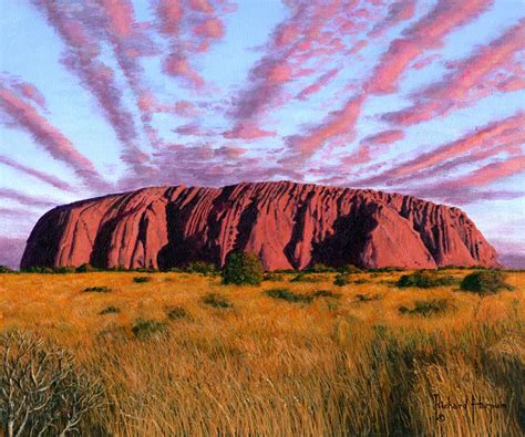 Uluru Sunset Ayers Rock Central Australia Richard Harpum Fine Art