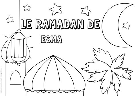Coloriage De Ramadan Personnalisé Objectif Ief Ramadan Coloriage