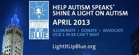 Autism Awareness Month Light It Up Blue The Light Seen ‘round The