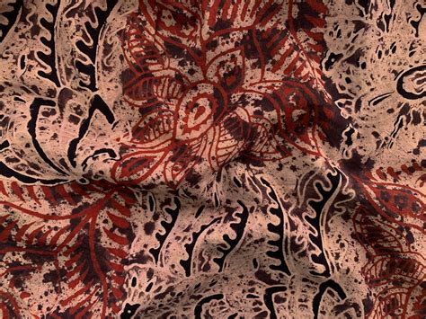 Indian Block Print Cotton Abstract Paisley Stonemountain And Daughter