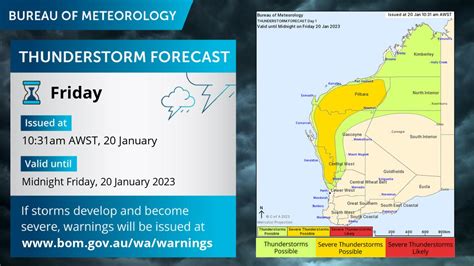 Bureau Of Meteorology Western Australia On Twitter Thunderstorms Will Develop Down The West