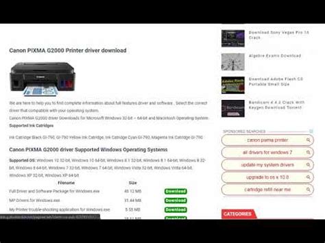 Canon pixma g2000 series full driver & software package for macos 10.12/os x 10.11/os x 10.10/os x 10.9/os x 10.8/mac os x 10.7. Canon PIXMA G2000 Printer driver download - YouTube