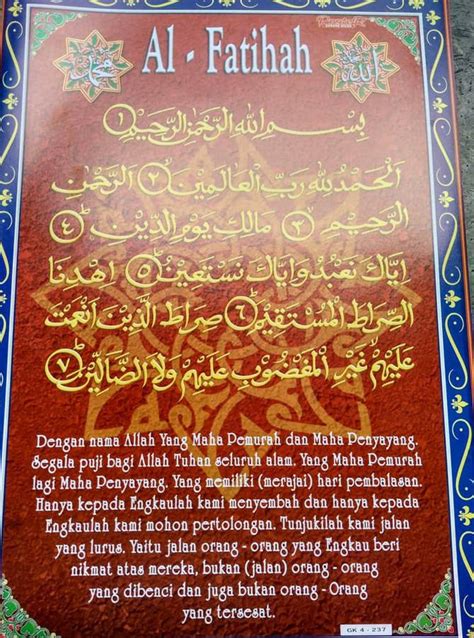 Lengkap dengan terjemahan dan tafsir bahasa indonesia. Surah Al Fatihah Dan Terjemahannya - Gbodhi