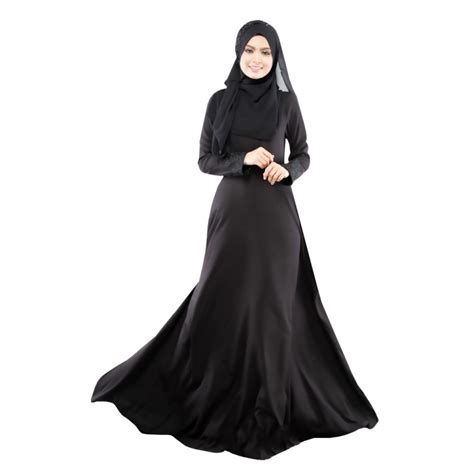 New Kaftan Abaya Dress Muslim Islam Women Jilbab Long Sleeve Maxi Dress